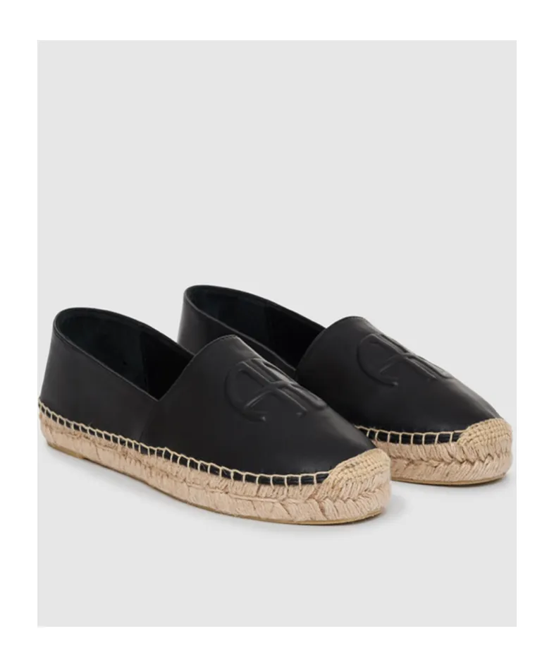 Anine Bing Paloma Logo Embossed Espadrilles