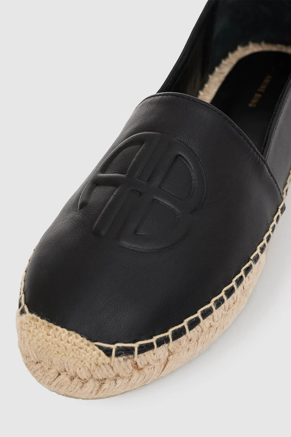 Anine Bing Paloma Logo Embossed Espadrilles