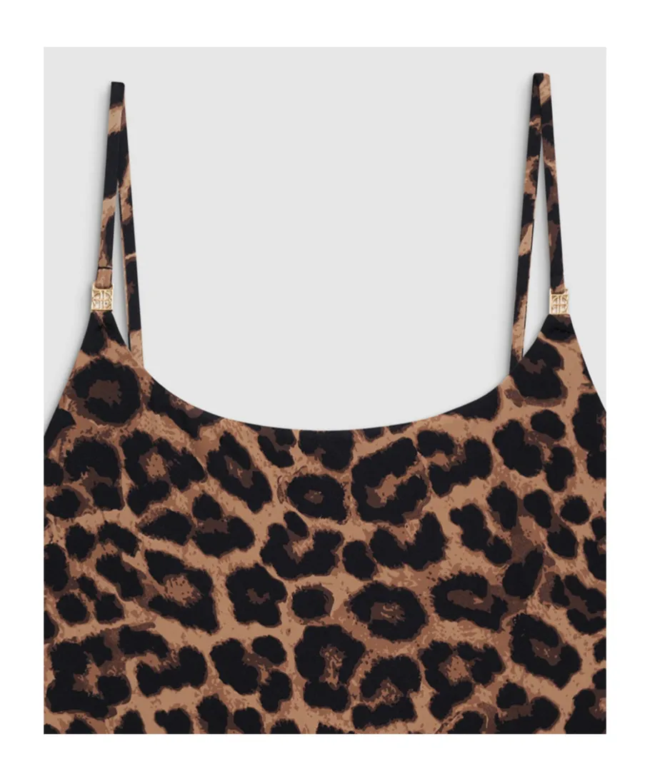 Vesta Leopard-Printed Bodysuit
