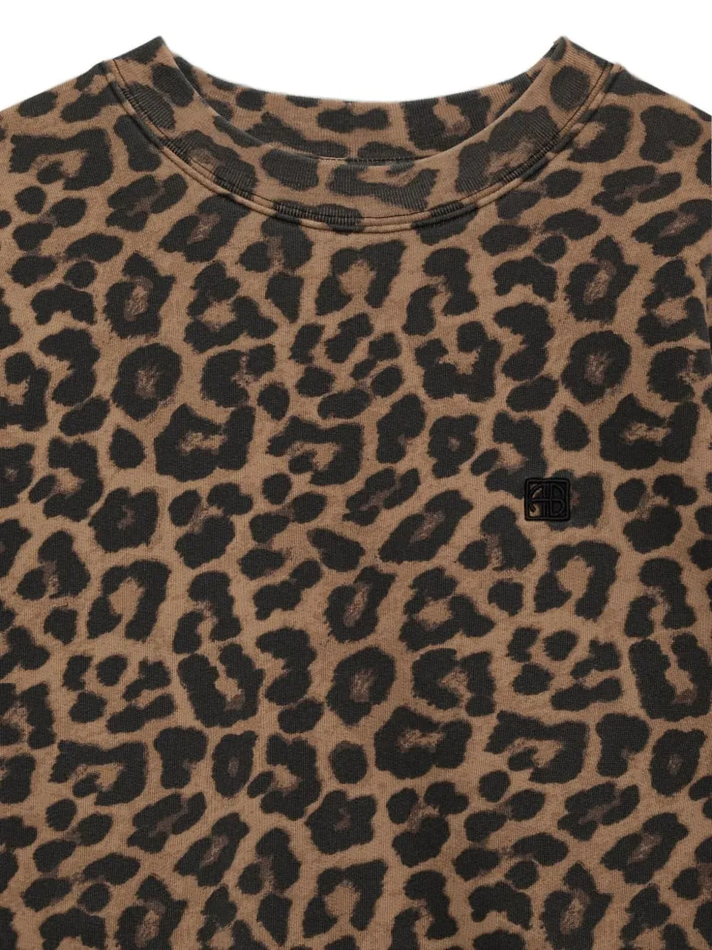 Leopard Printed Crewneck Sweatshirt