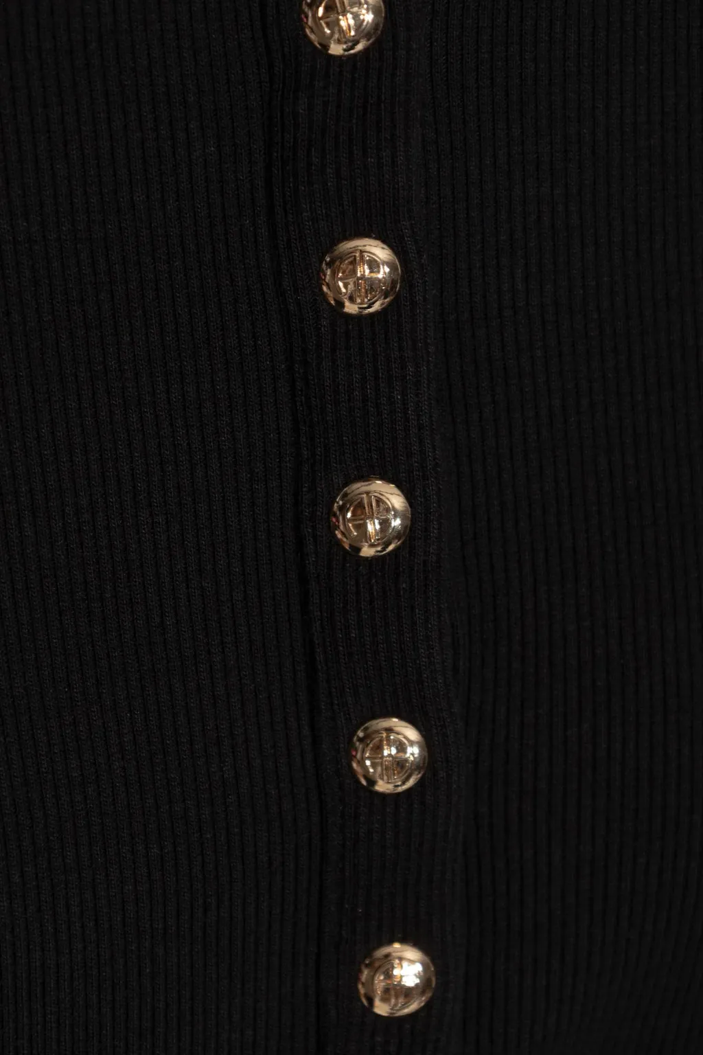 Alessia Half-Button Ribbed T-Shirt