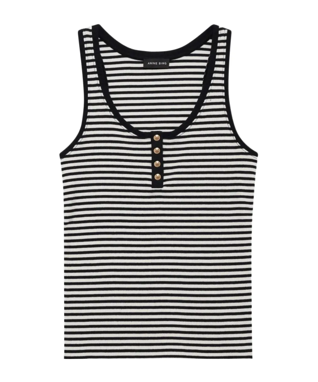 Alessia Striped Knitted Tank Top