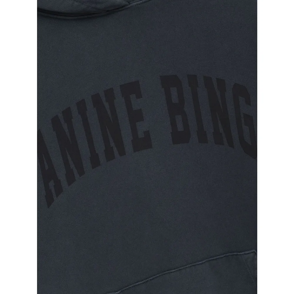 Harvey Distressed Logo Printed Hoodie