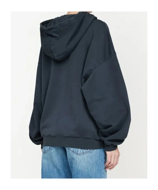 Harvey Distressed Logo Printed Hoodie