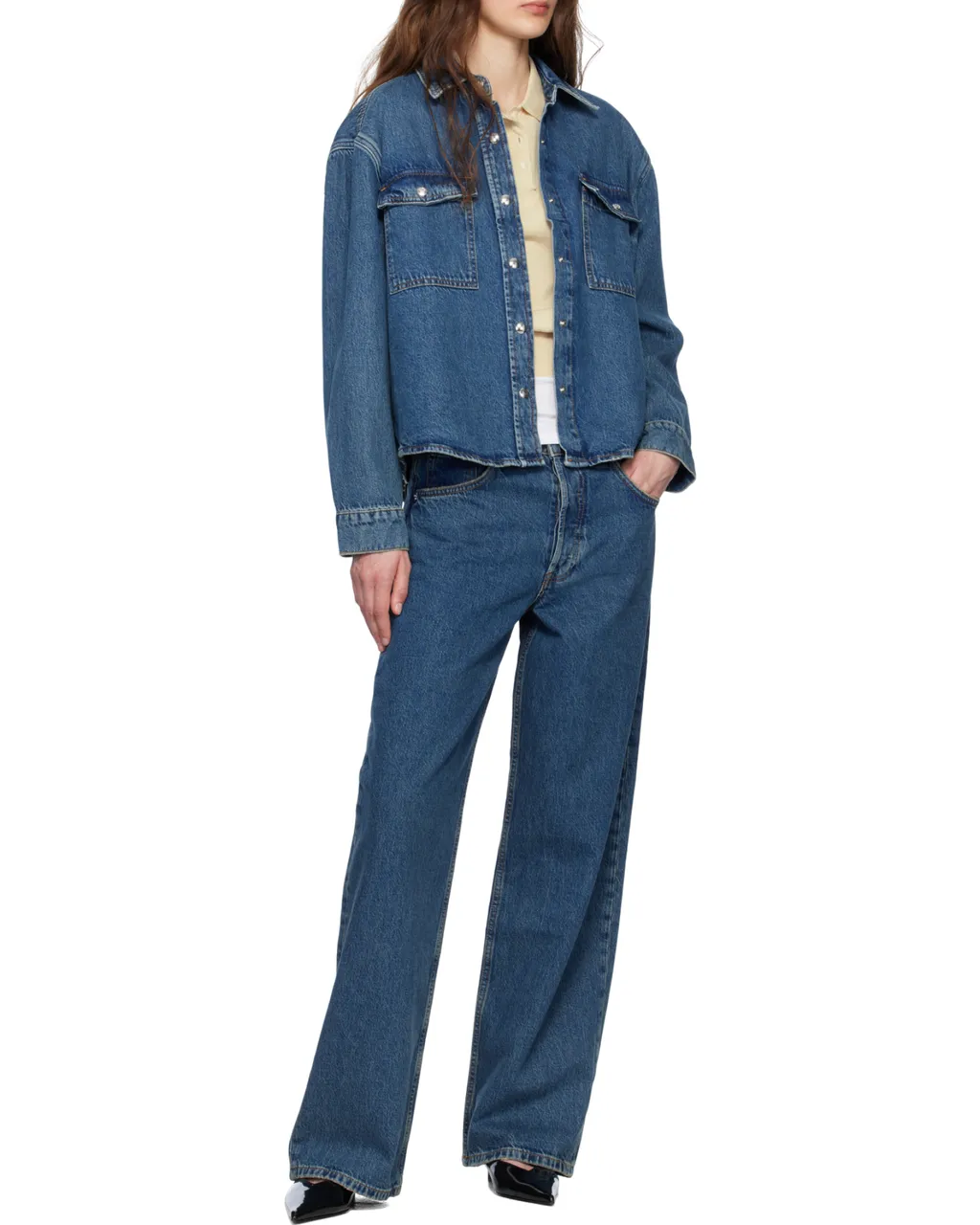 Long Sleeved Denim Shirt