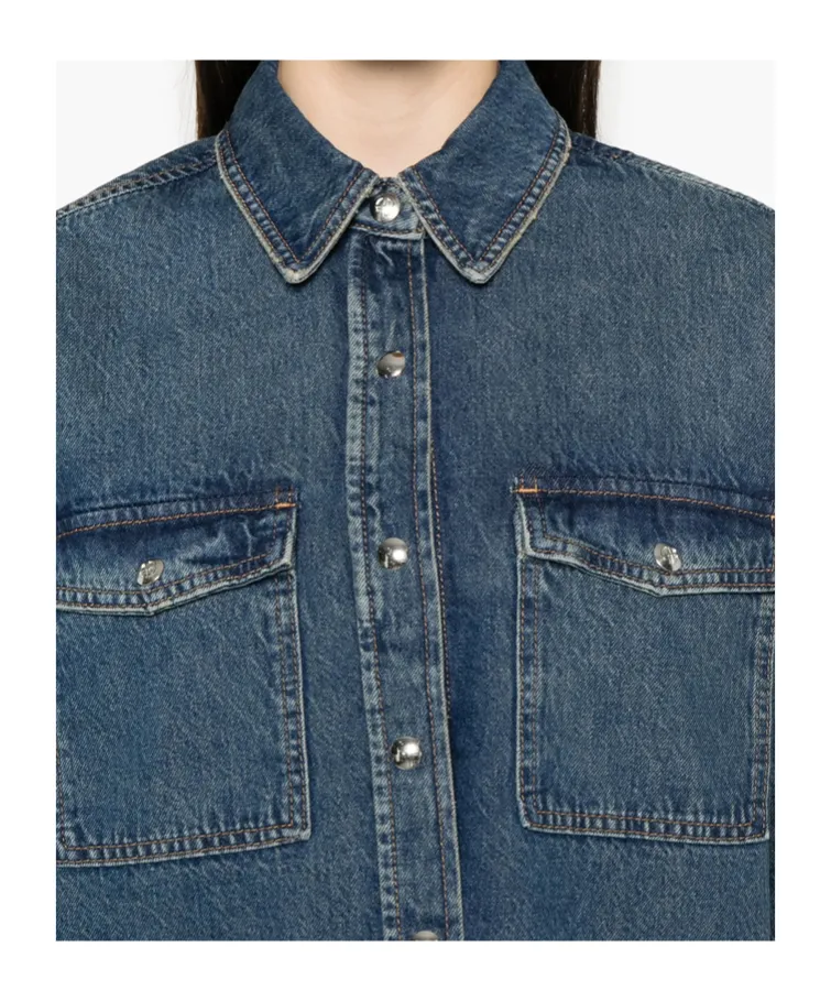 Long Sleeved Denim Shirt