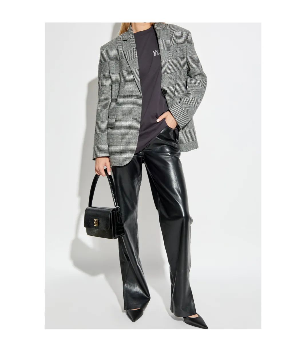 Quinn Checked Single-Breasted Blazer