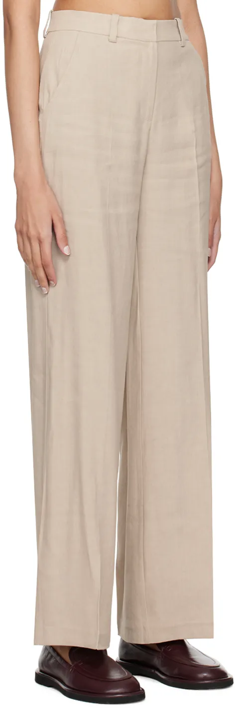 High-Waisted Casual Pants