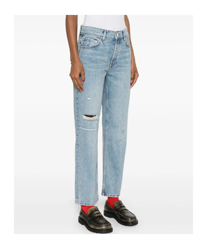 Benson High-Rise Straight-Leg Jeans
