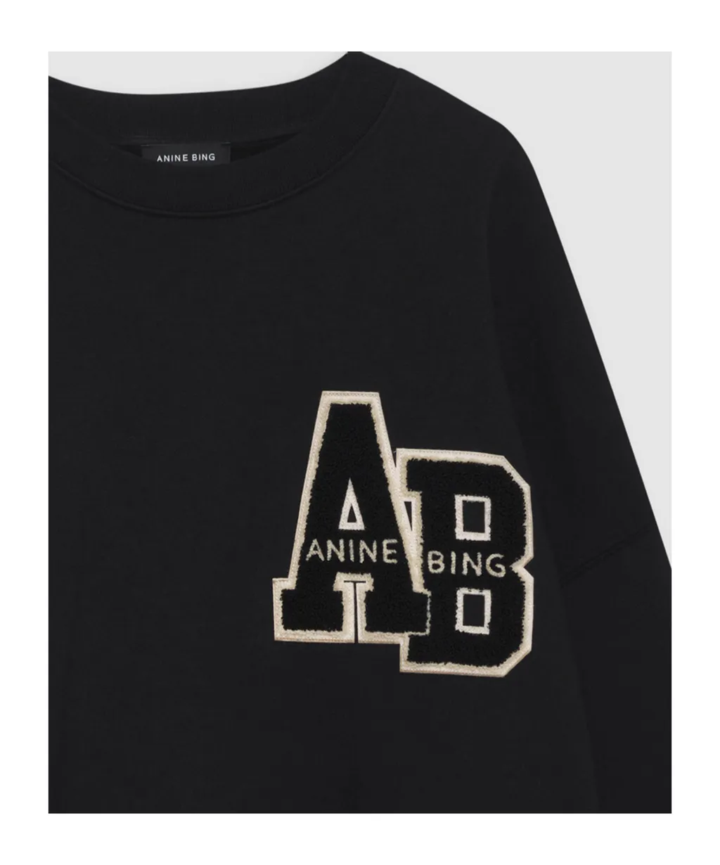 Miles Logo-Patch Jersey Sweatshirt
