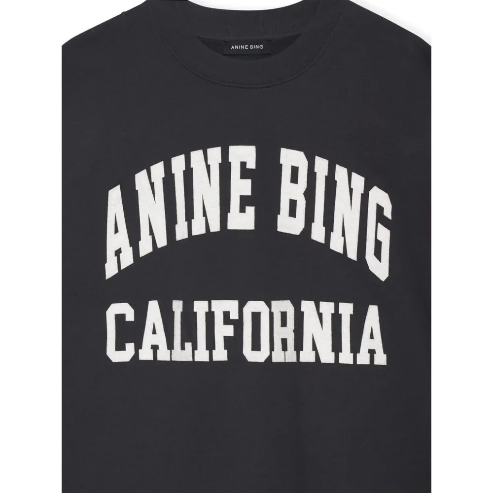 Miles Logo-Printed Crewneck Sweatshirt