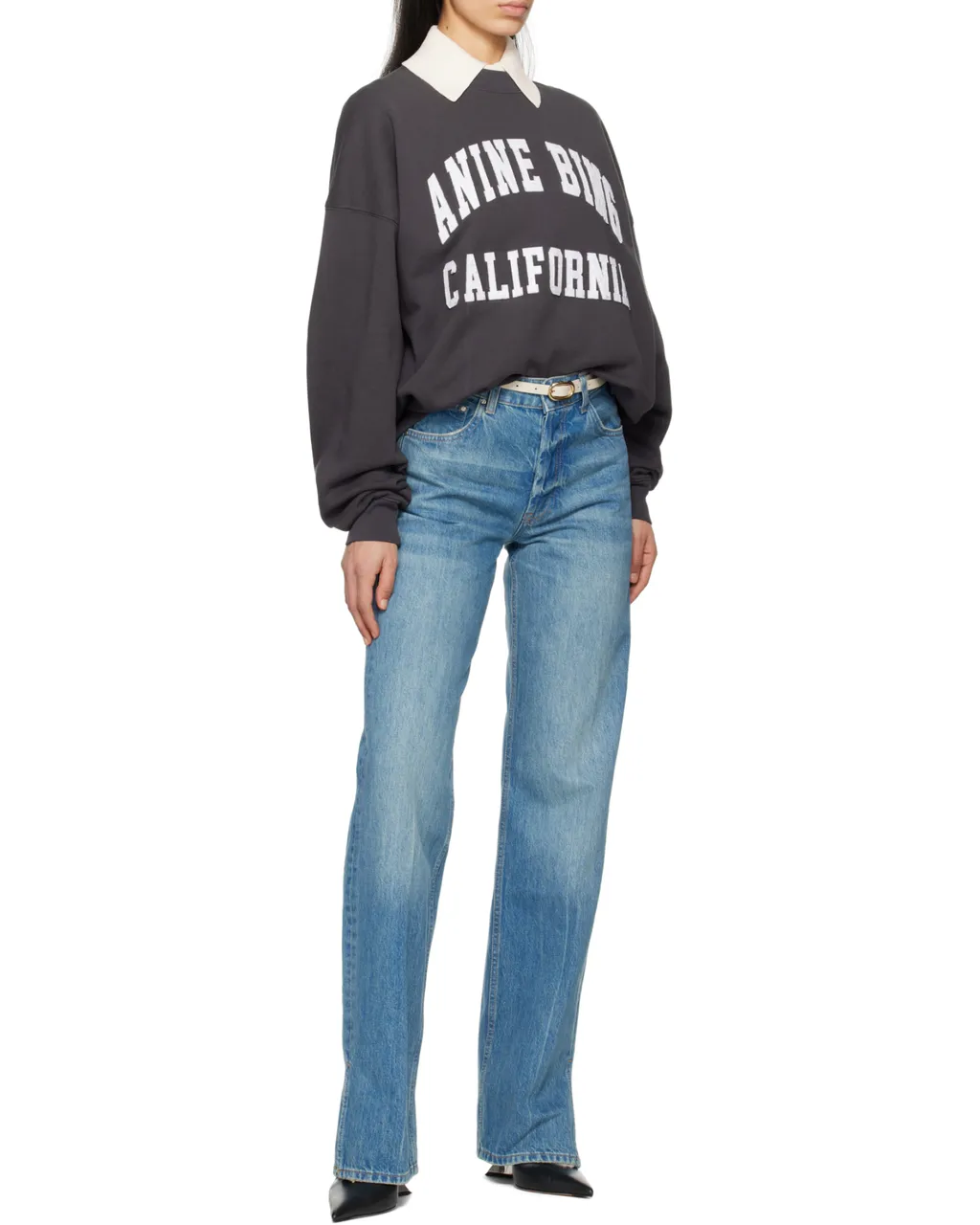 Miles Logo-Printed Crewneck Sweatshirt