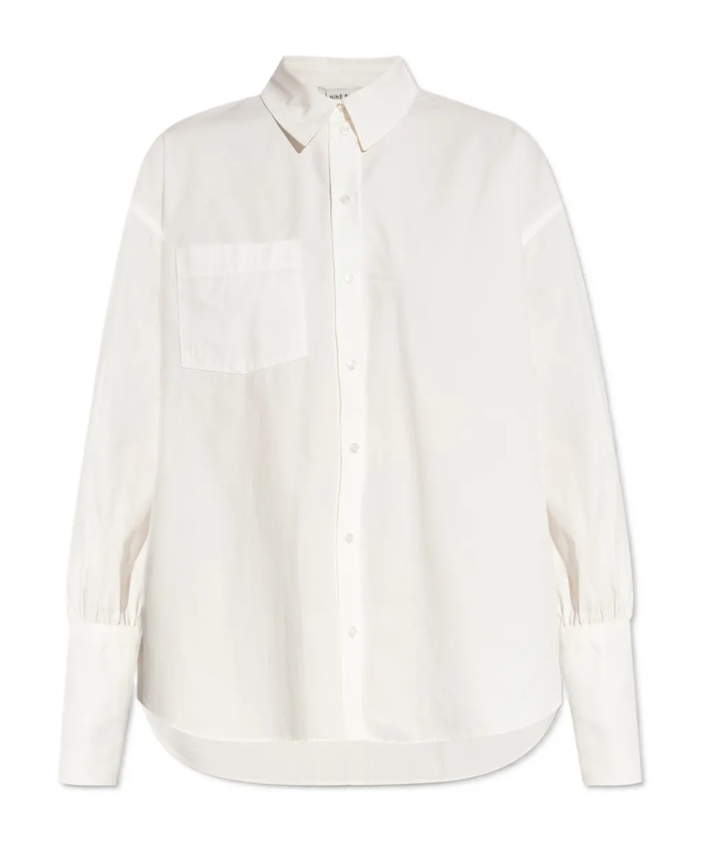 Maxine Logo-Embroidered Cotton Shirt