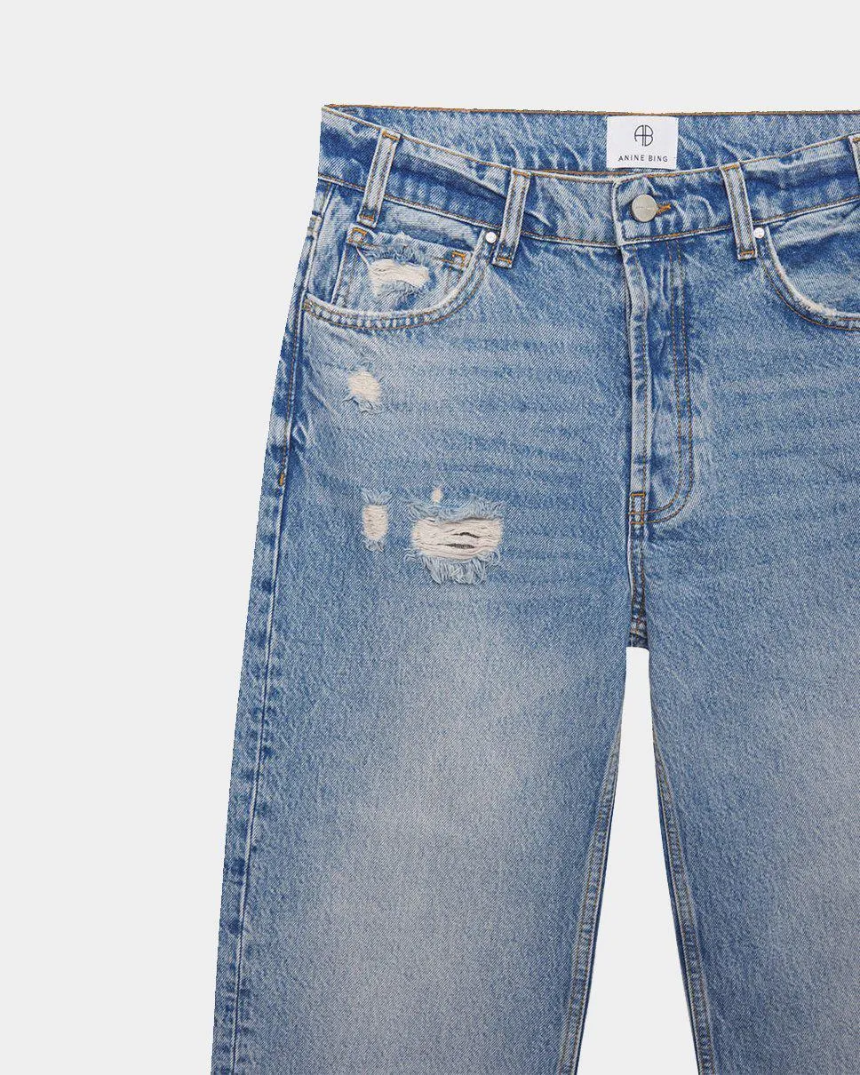 Gavin Mid-Rise Straight Jeans