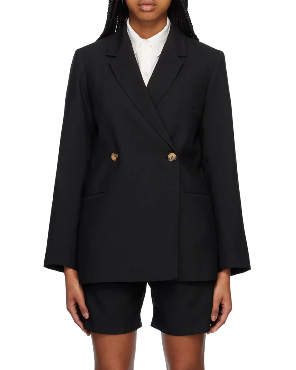 Kaia Double-Breasted Tailored Blazer