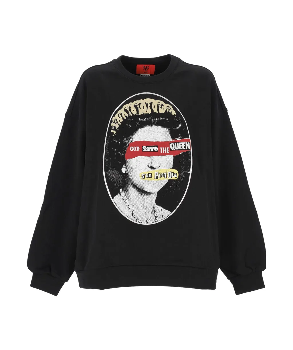 Round Neck Long-Sleeved Sweatshirt