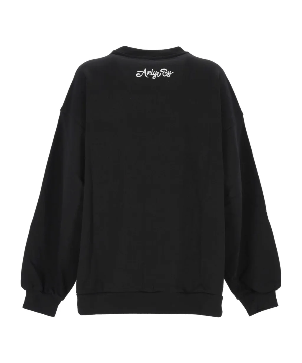 Round Neck Long-Sleeved Sweatshirt