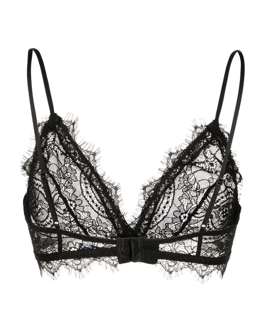 Triangle Cup Sheer Lace Bra
