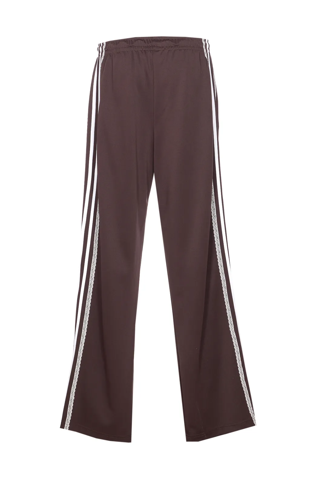 Lace-Trimmed Track Pants