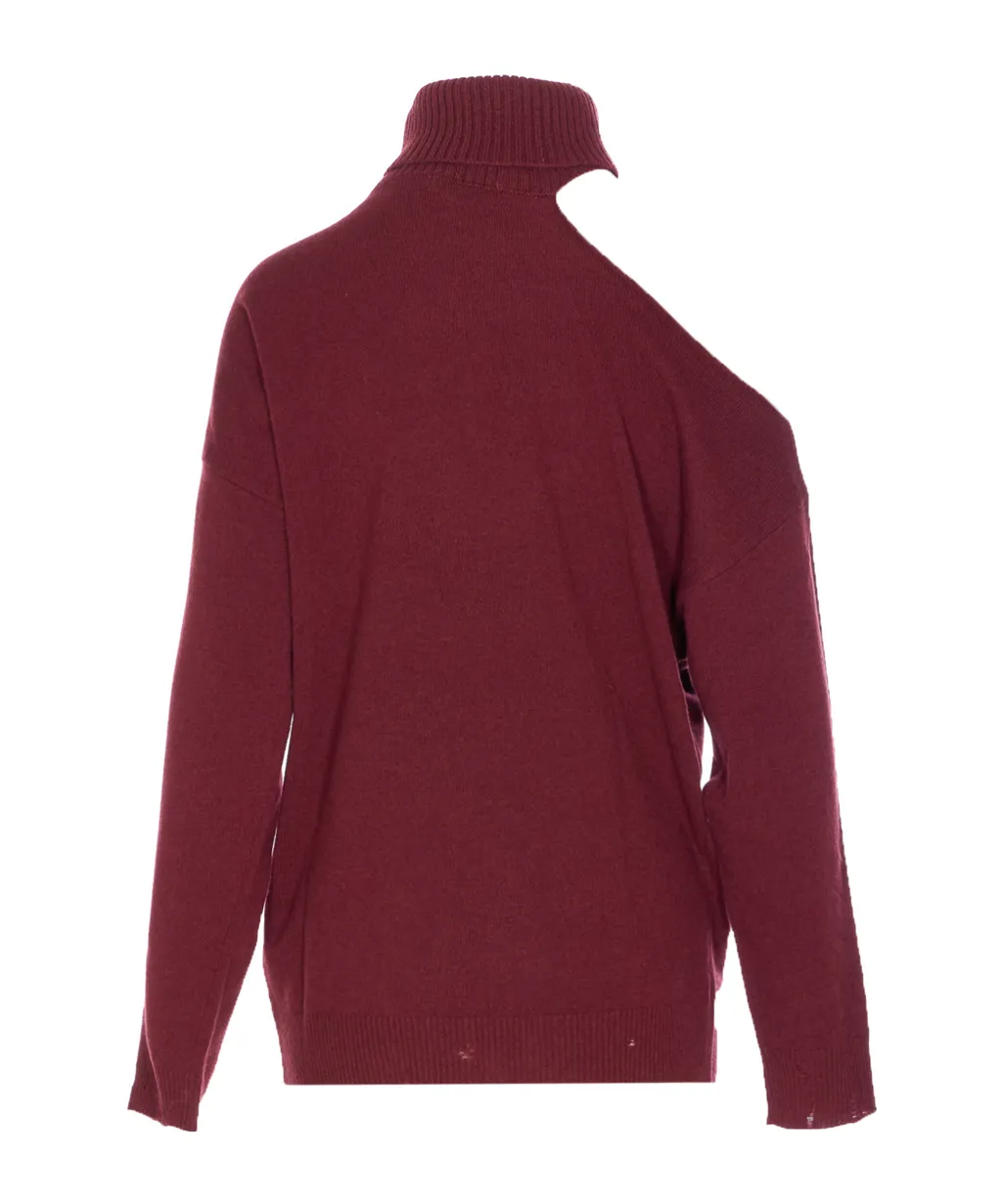 Asymmetric Cut-Out Knitwear