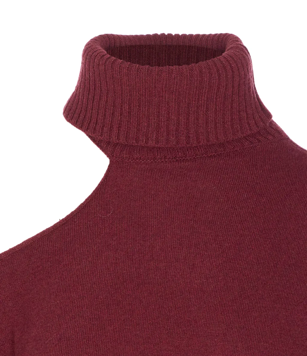 Asymmetric Cut-Out Knitwear