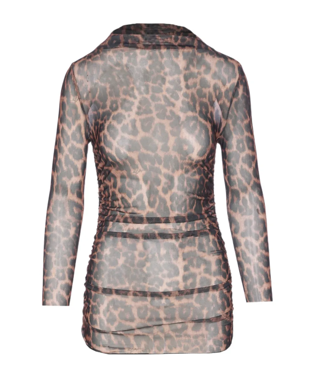 Judy Leopard Print Top