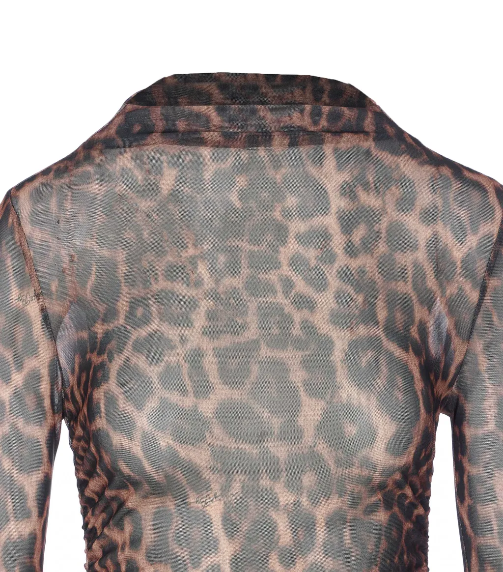 Judy Leopard Print Top