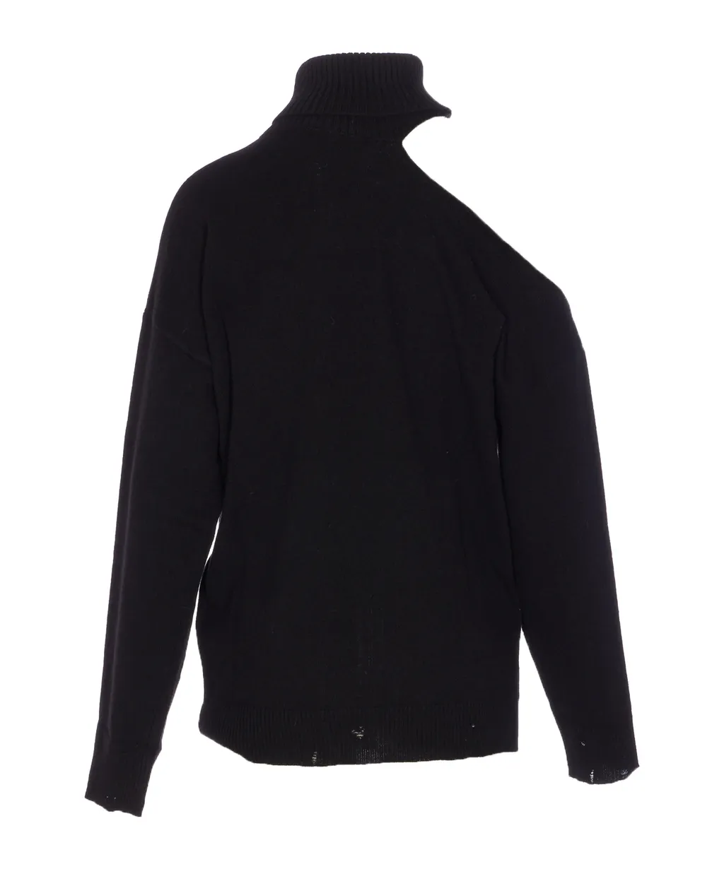 Asymmetric Cut-Out Knitwear