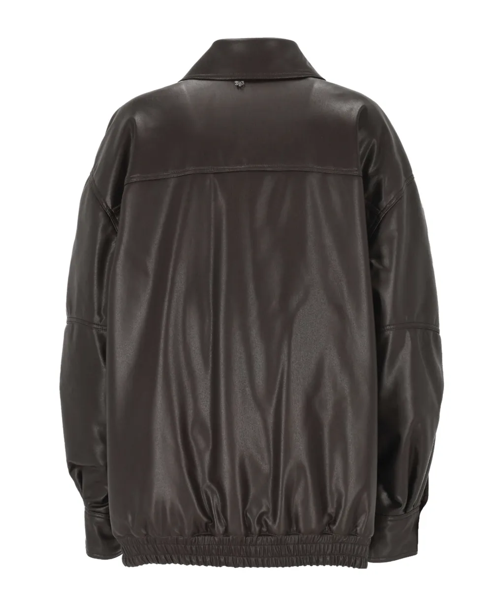 Button-Fastening Bomber Jacket