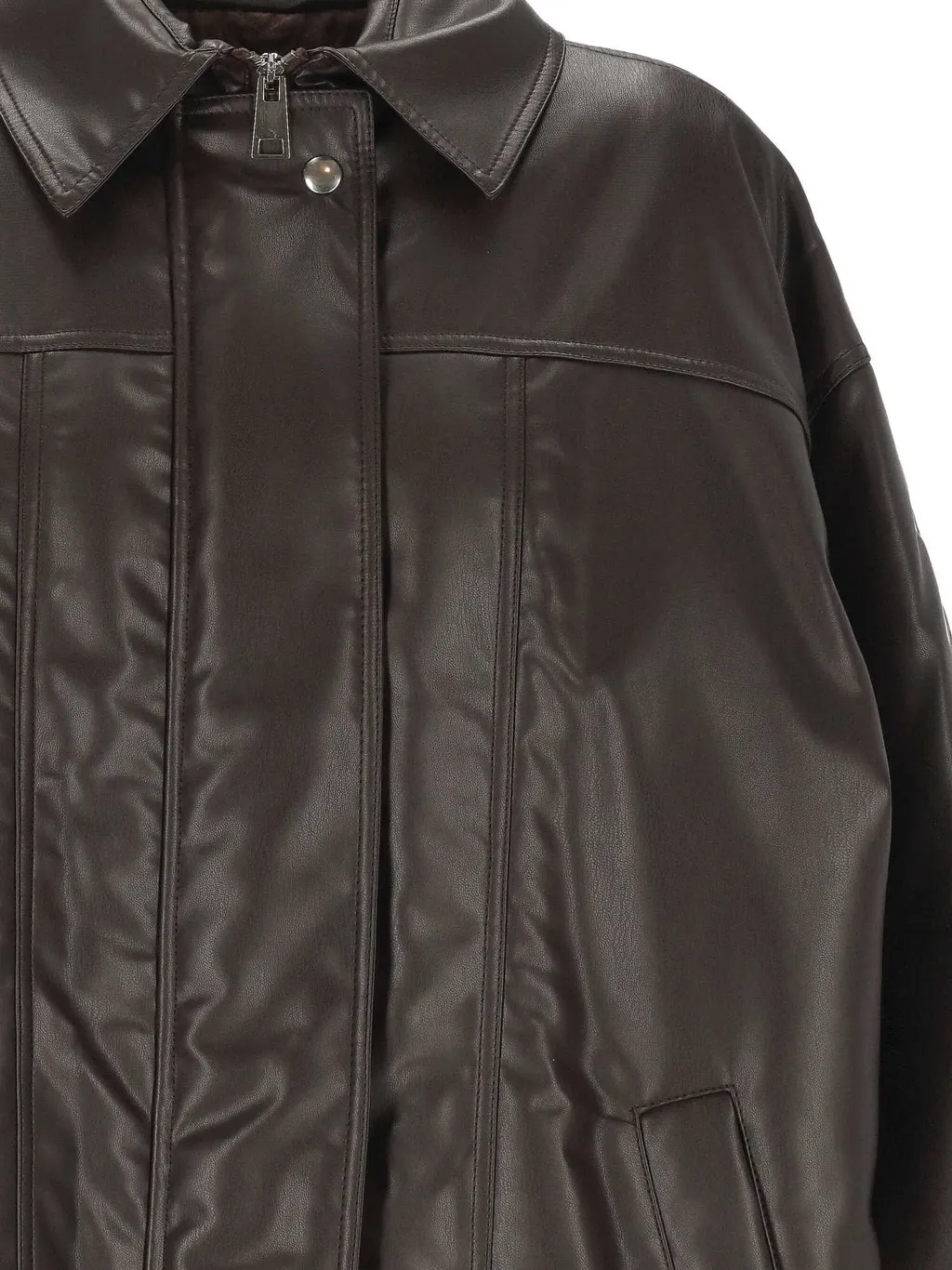 Button-Fastening Bomber Jacket