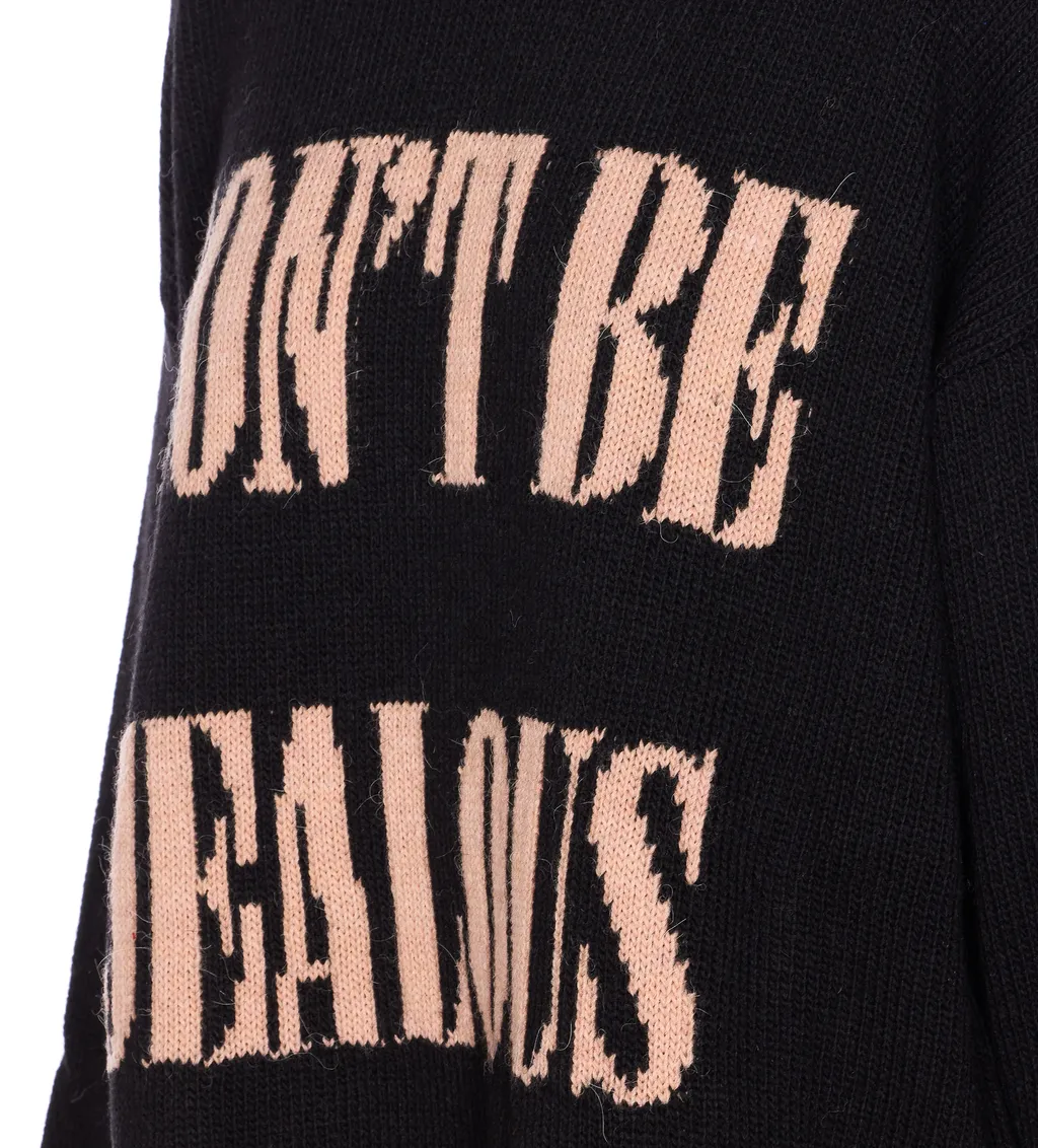 Embroidered Turtleneck Knitwear