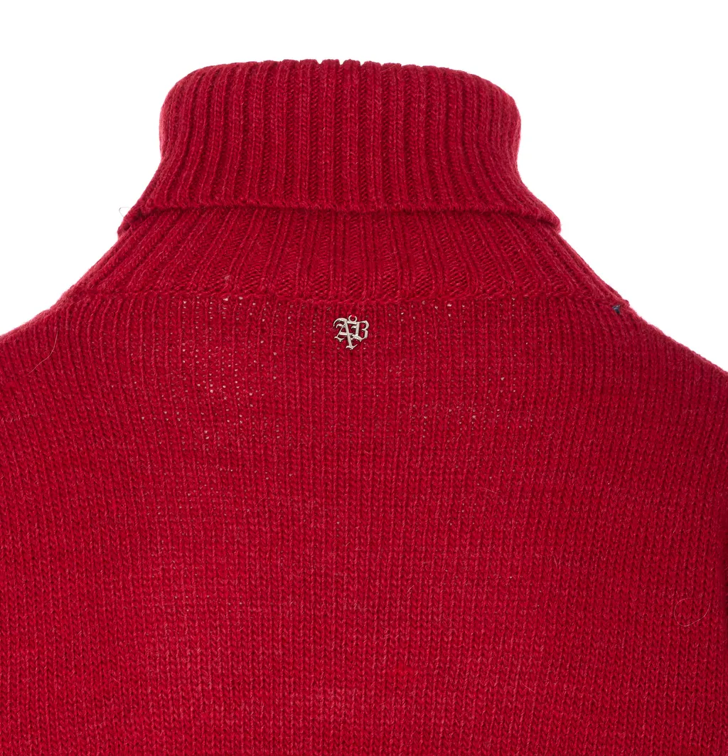 Embroidered Turtleneck Knitwear