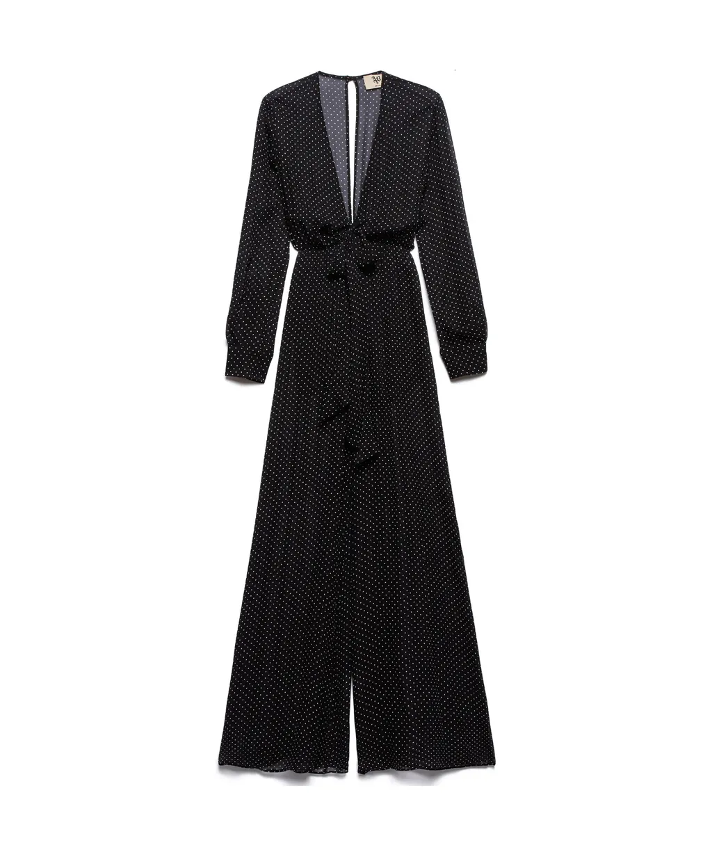 Polka Dot Long Jumpsuit