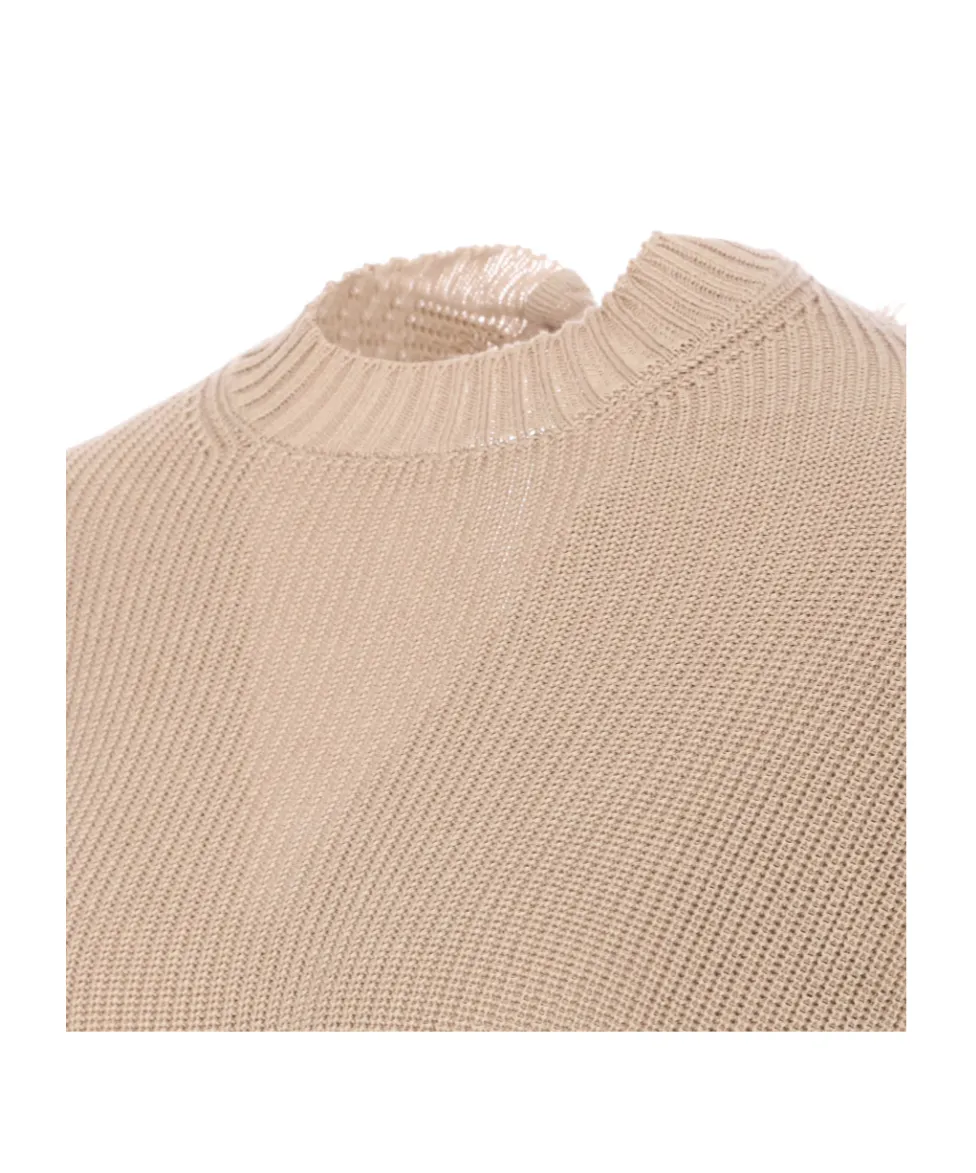 Distressed Knit Sweater