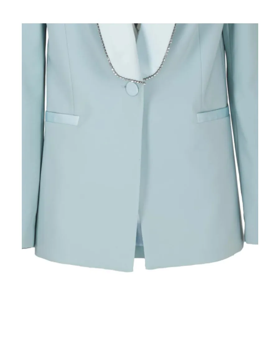Chain Trim Blazer Jacket