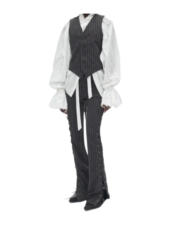 Kel Striped Lace-Up Trousers