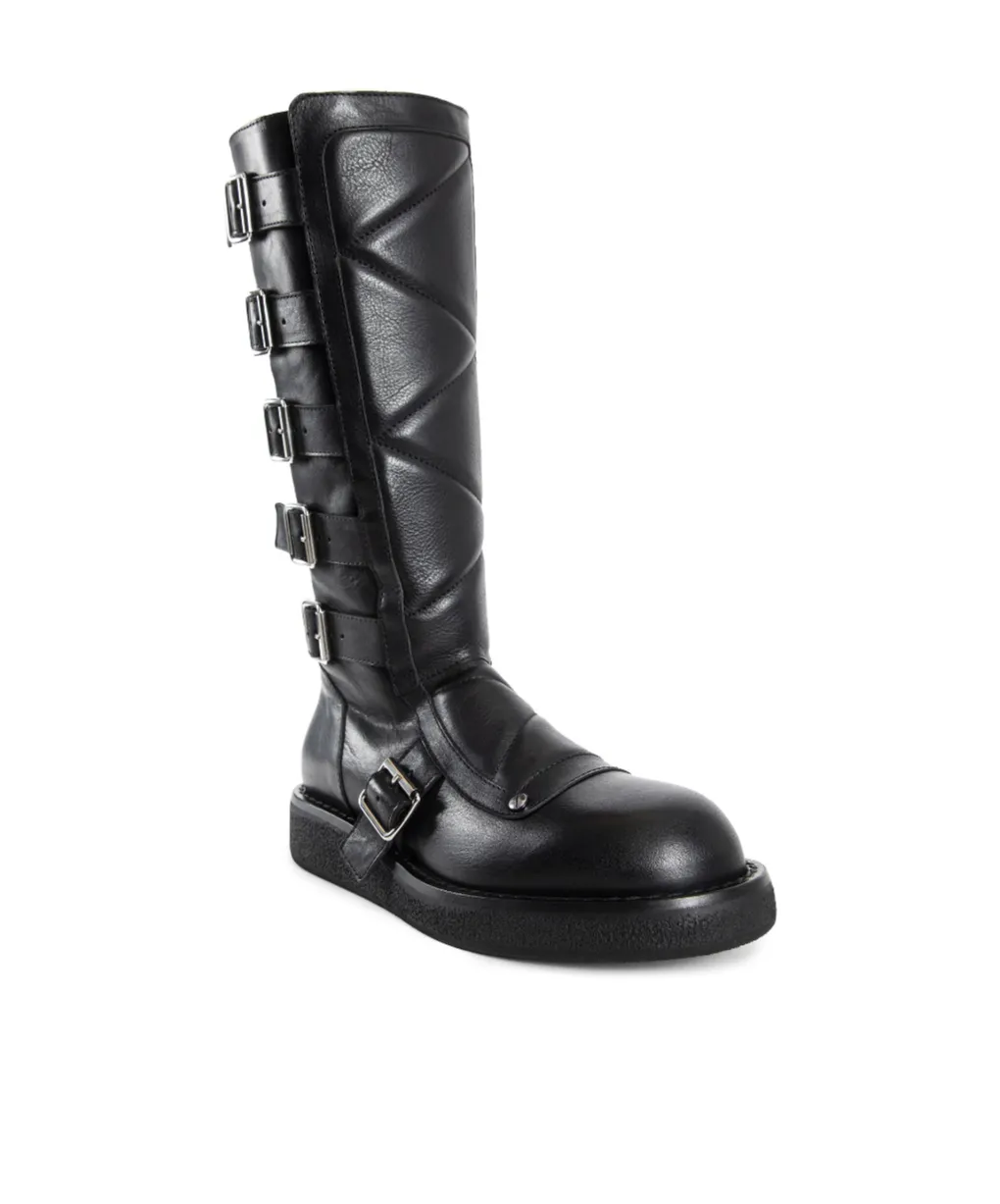 Knee-High Buckled Boots