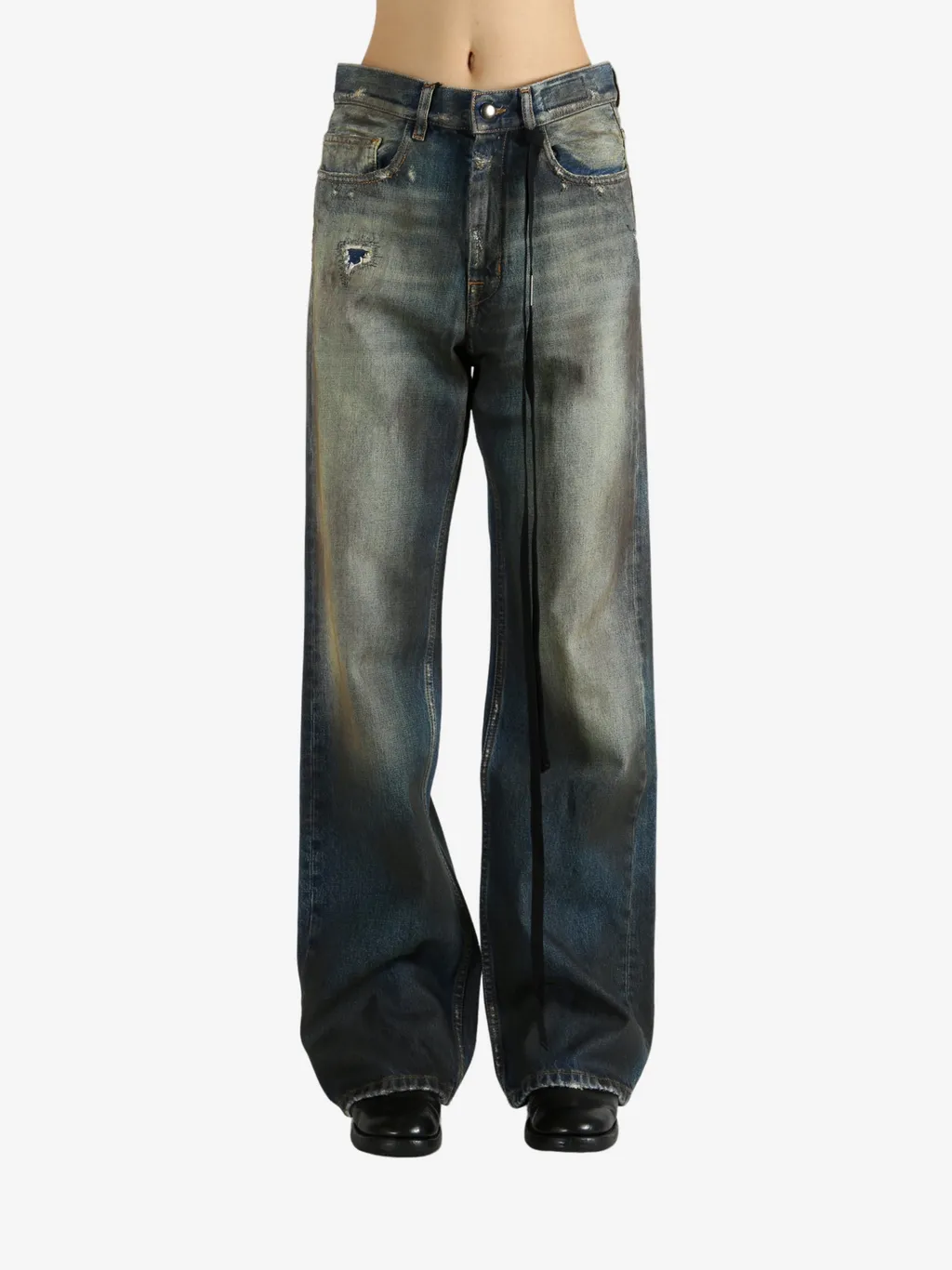 Genoveva 5 Pockets Distressed Bootcut Trousers