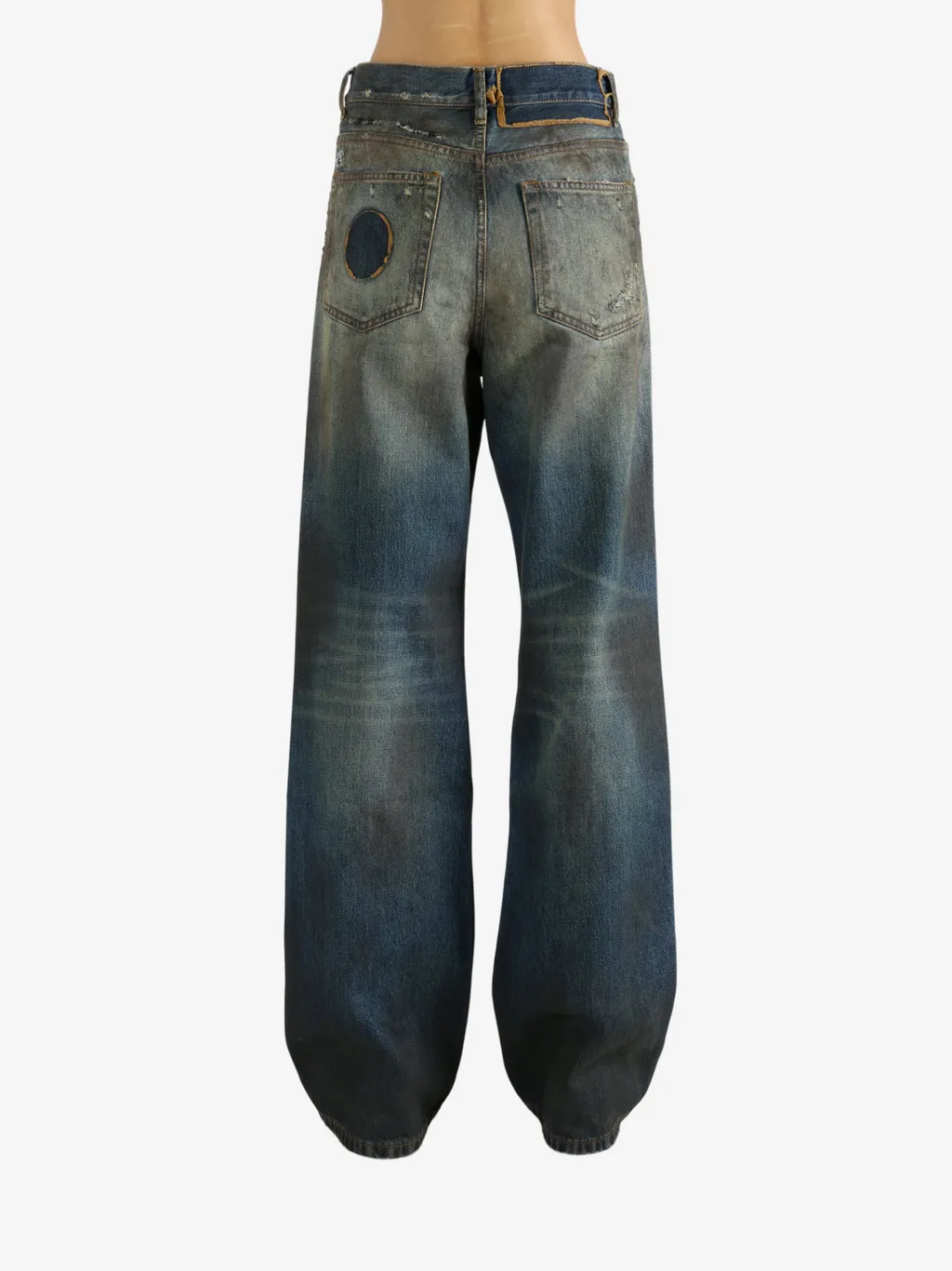 Genoveva 5 Pockets Distressed Bootcut Trousers
