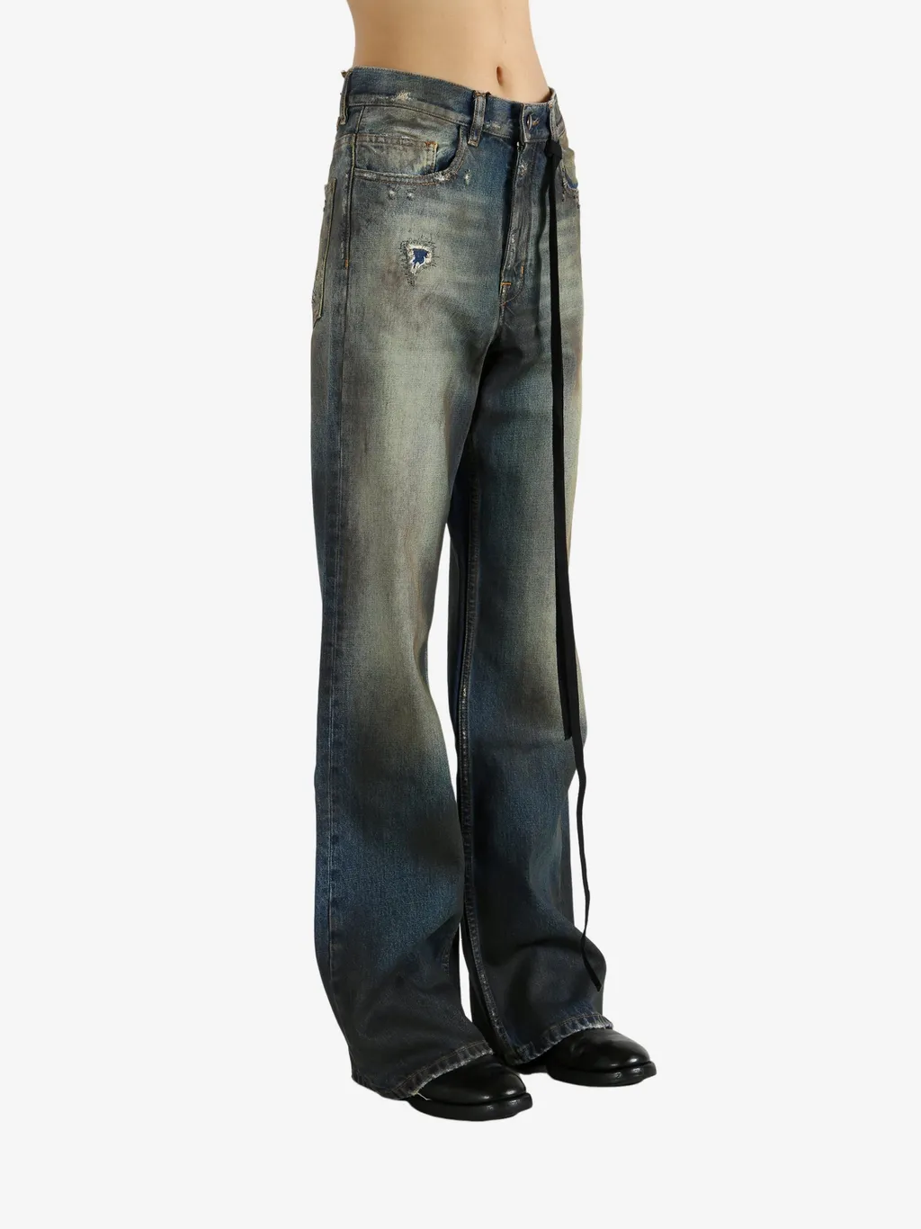 Genoveva 5 Pockets Distressed Bootcut Trousers