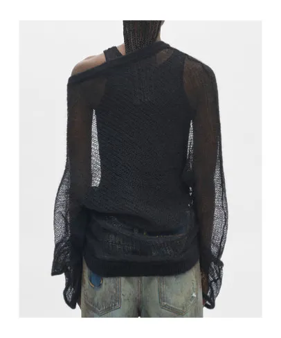 Dolfine Bias Cut Dropped Shoulder Sweater
