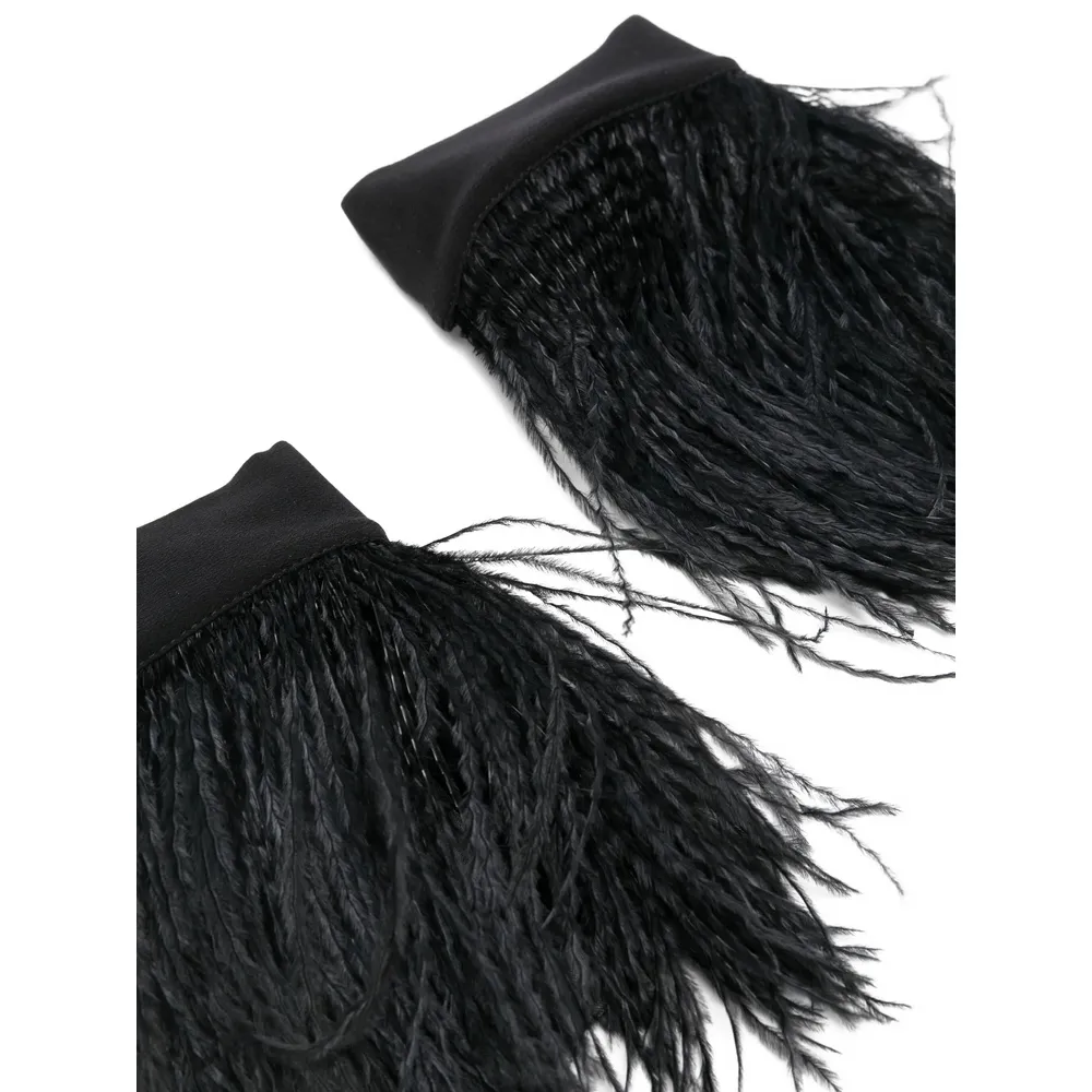 Vaya Frisee Feather-Cuffs