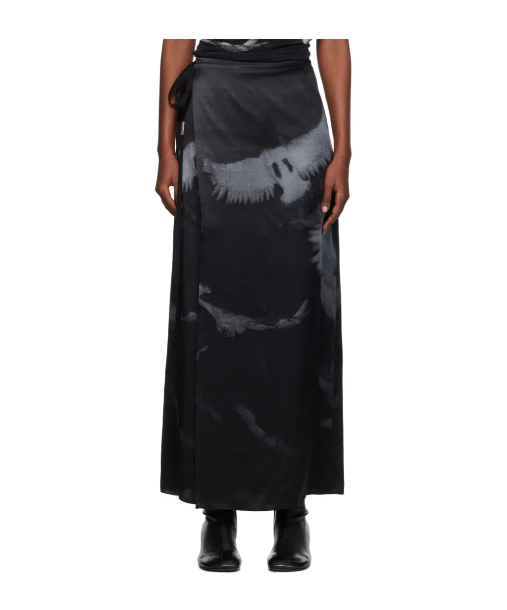 Oku Printed Wrap Skirt