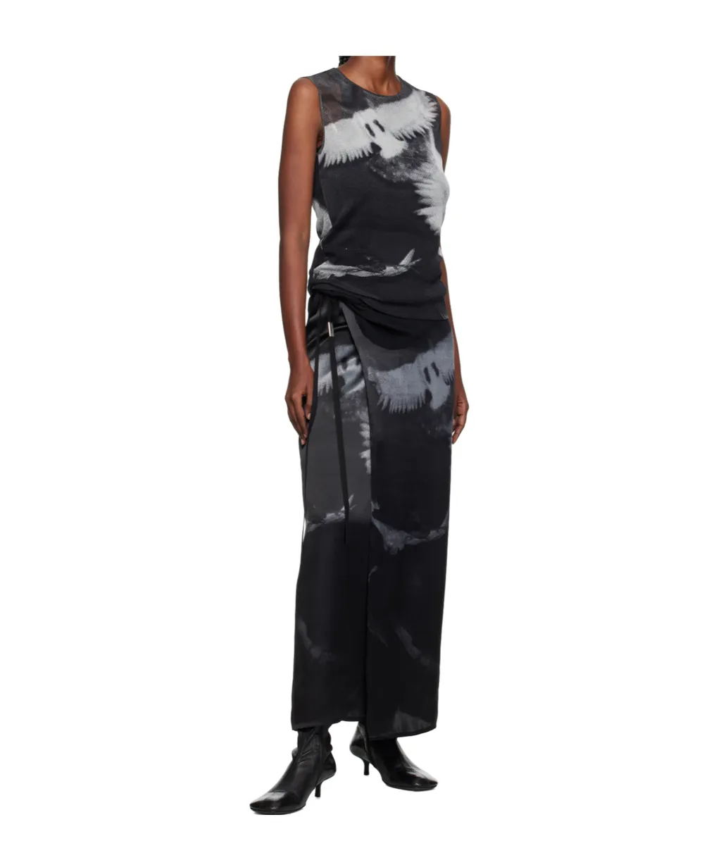 Oku Printed Wrap Skirt