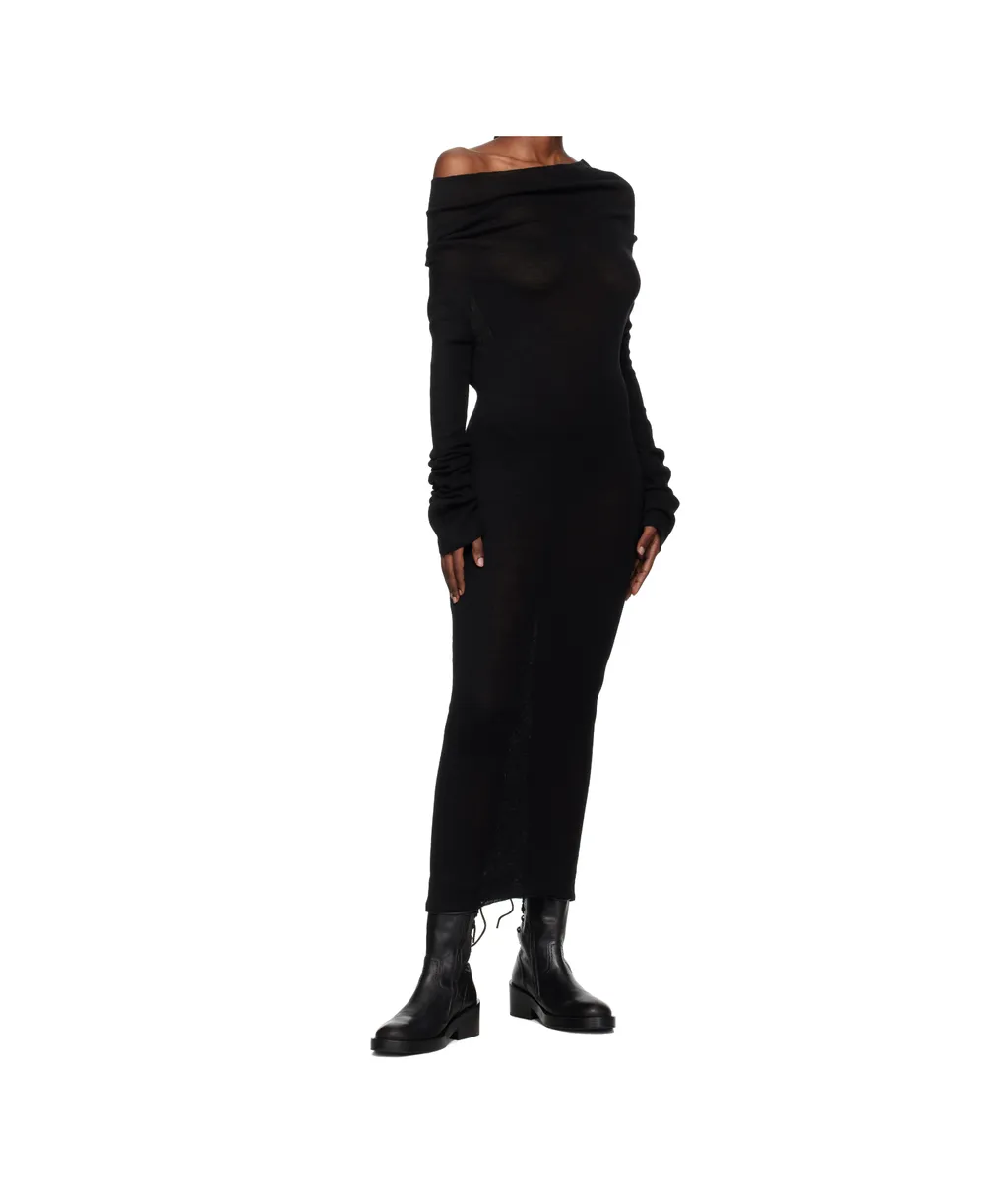 Barbro Dropped-Shoulder Knitted Midi Dress