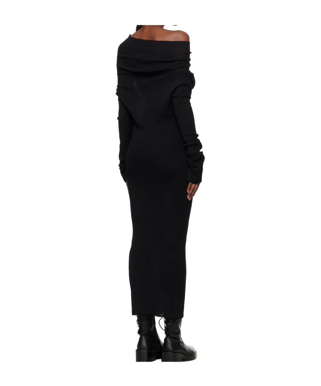 Barbro Dropped-Shoulder Knitted Midi Dress