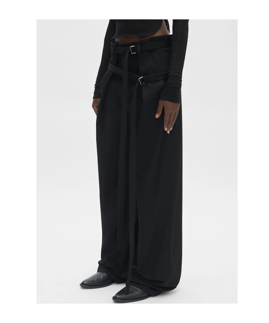 Double Belt Trousers