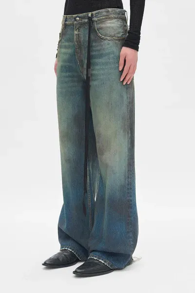 Distressed Loose-Fit Jeans