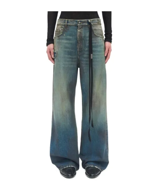 Distressed Loose-Fit Jeans