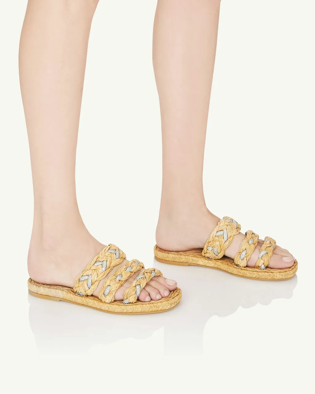 Embellished Slip-On Sandals